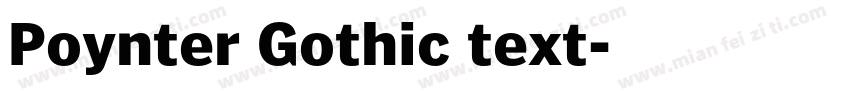 Poynter Gothic text字体转换